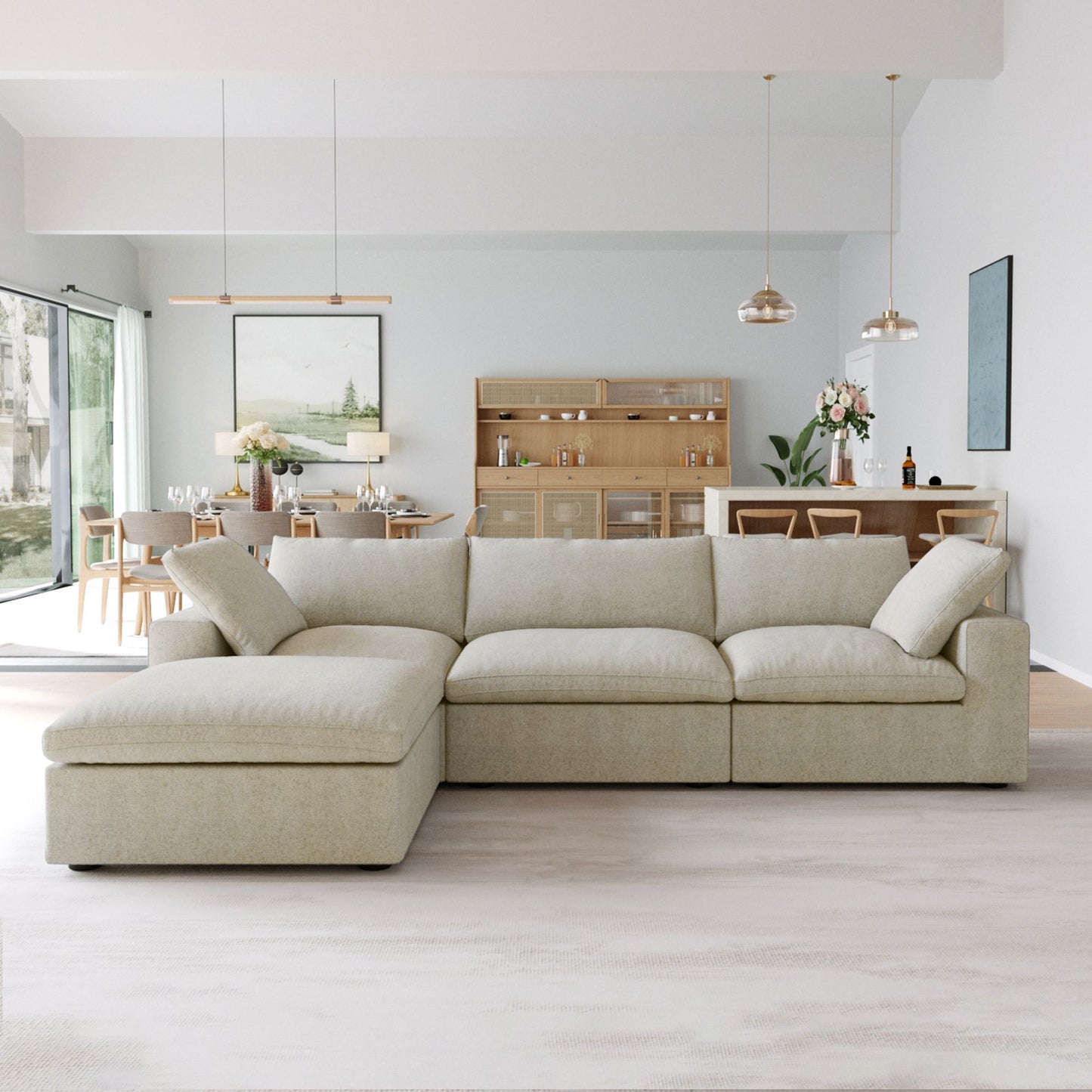 Cloud Modular Sofa - 4 Piece Sectional