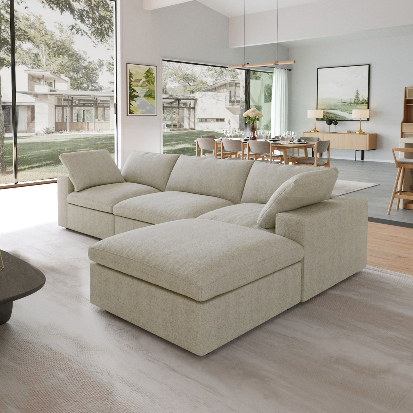 Cloud Modular Sofa - 4 Piece Sectional
