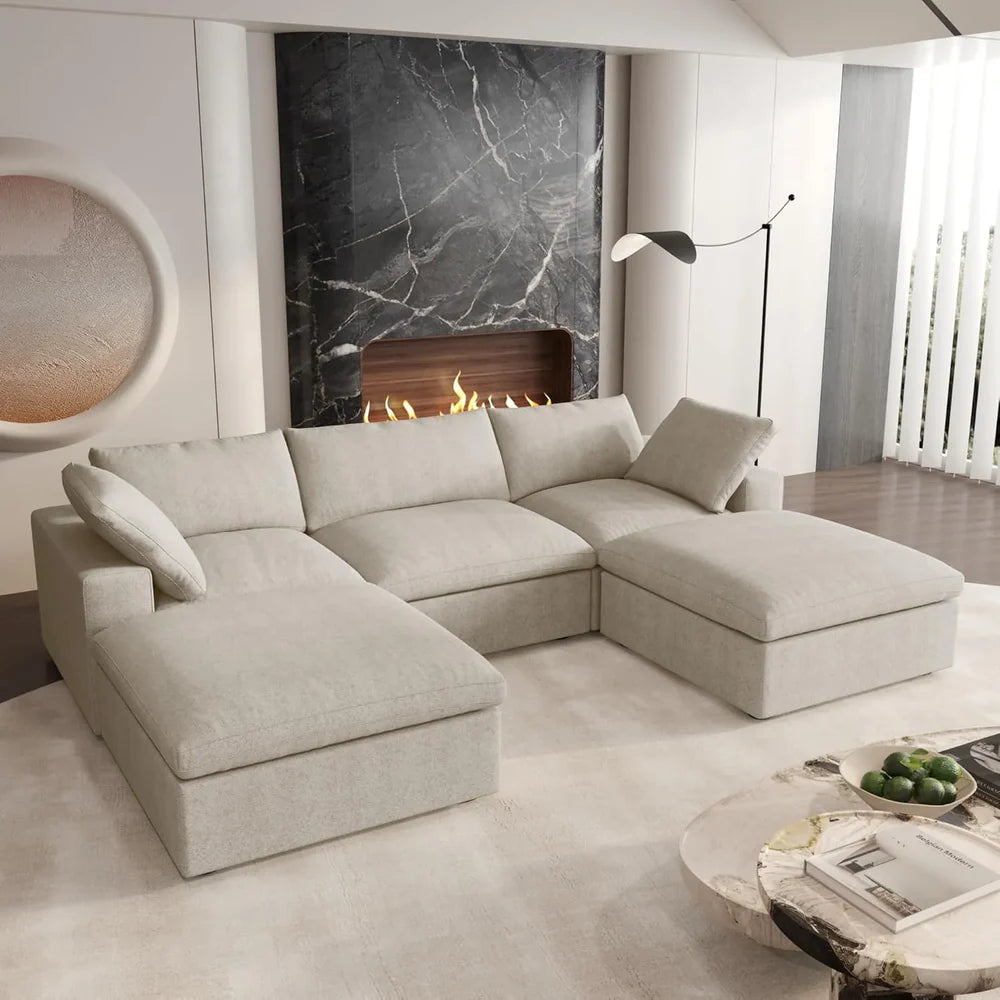 5 Piece U Shape Sectional