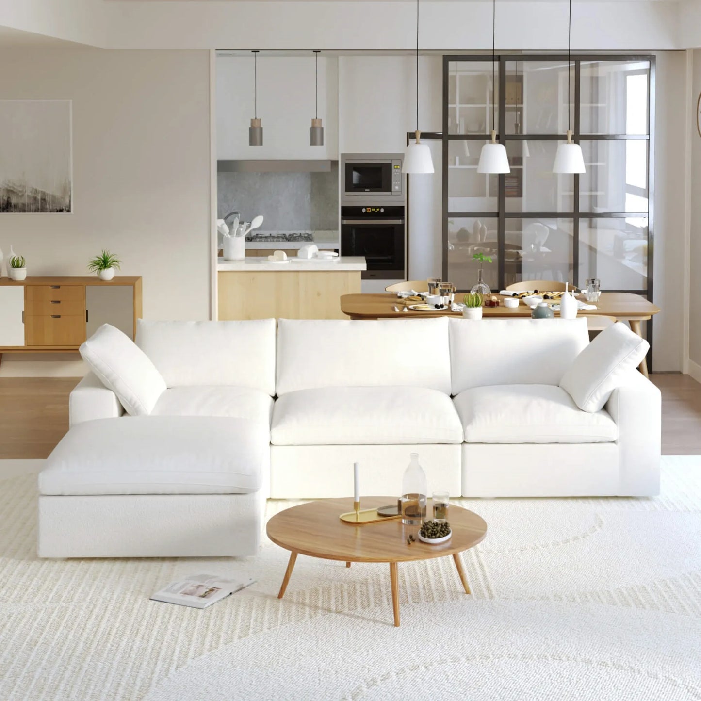 Cloud Modular Sofa - 4 Piece Sectional